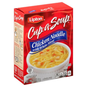 Lipton Cup-a-Soup Soup Instant Chicken Noodle with White Meat 4 Count - 1.8 Oz
