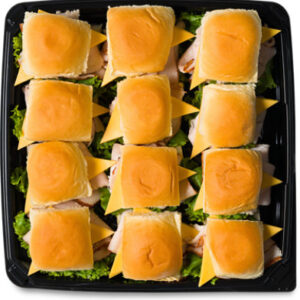Signature CAFE Deli Slider Tray Turkey And Cheddar - Each