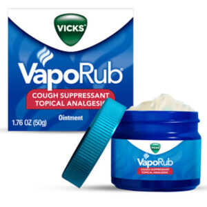 Vicks VapoRub Ointment Cough Suppressant Topical Analgesic - 1.76 Oz