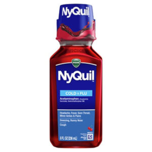 Vicks NyQuil Cold & Flu Relief Nighttime Liquid Cherry - 8 Fl. Oz.