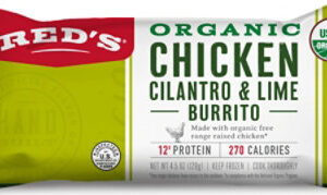 Reds Organic Chicken Cilantro Lime Burrito - 4.5 Oz