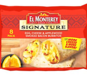 El Monterey Signature Egg Bacon & Cheese Breakfast Burritos - 8 Count