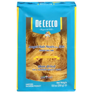 De Cecco Pasta No. 209 Angel Hair Nests Box - 8.8 Oz