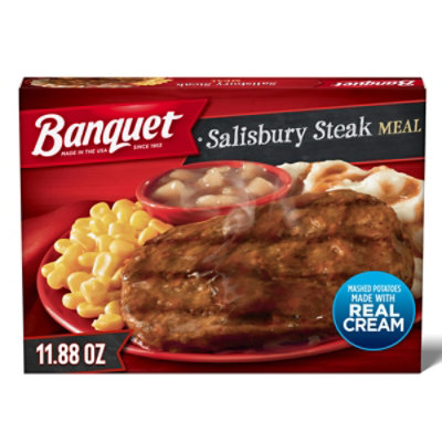 Banquet Salisbury Steak Frozen Meal - 11.88 Oz