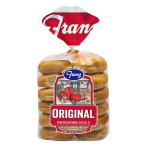 Franz Bagels Premium Mini Plain 12 Count - 16 Oz