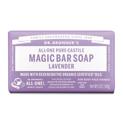 Dr. Bronner's Lavender Pure-Castile Magic Bar Soap - 5 Oz