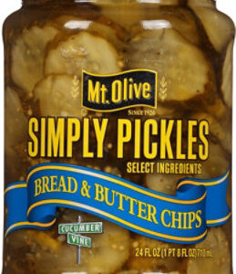 Mt. Olive Simply Pickles Bread & Butter Chips - 24 Fl. Oz.