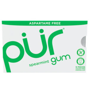 PUR Gum Spearmint Aspartame Free - 9 Count