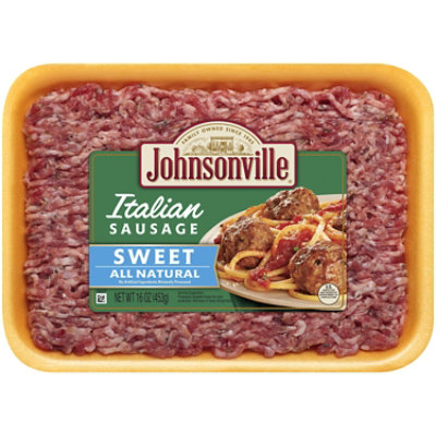 Johnsonville Sausage Sweet Italian Ground Pork - 16 Oz