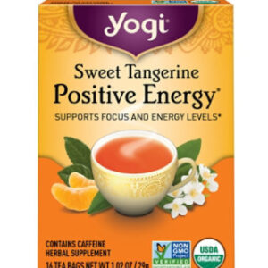Yogi Herbal Supplement Tea Positive Energy Sweet Tangerine 16 Count - 1.02 Oz