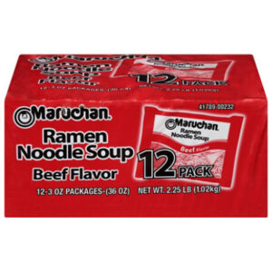 Maruchan Ramen Noodle Soup Beef Flavor - 12-3 Oz