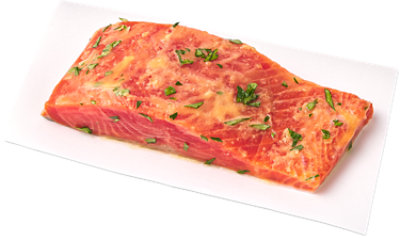 Salmon Atlantic Portion With Herb Butter Marinade - Each