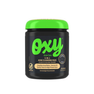Oxy 3-IN-1 Acne Facial Cleansing Pads, Maximum Strength 2% Salicylic Acid Stubborn Acne - 90 Count