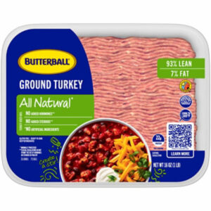 Butterball 93% Lean 7% Fat Ground Turkey - 16 Oz