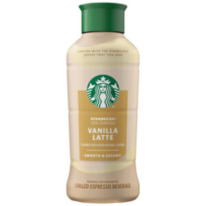 Starbucks Vanilla Latte Flavored Chilled Ice Espresso Beverage Bottle - 40 Fl. Oz.