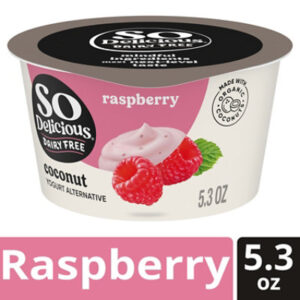 So Delicious Dairy Free Raspberry Coconut Milk Yogurt Cup - 5.3 Oz