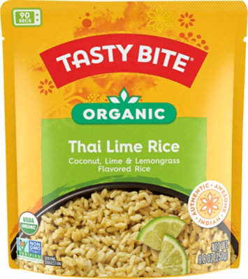 Tasty Bite Organic Thai Lime Rice Fragrant Lime Rice - 8.8 Oz