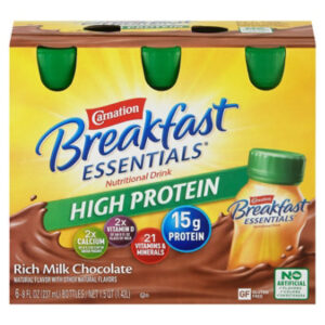 Carnation Breakfast Essential High Protein Nutritional Drink Rich Milk Chocolate - 6-8 Fl. Oz.
