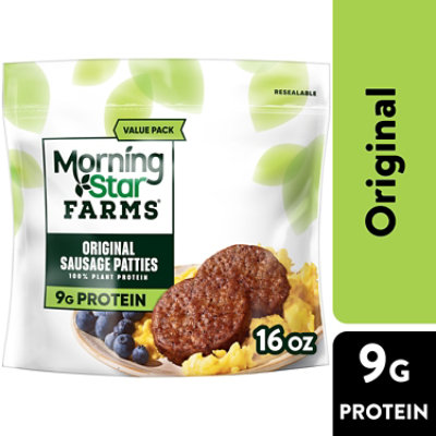 MorningStar Farms Veggie Breakfast Original Vegan Meat - 12 - 16 Oz