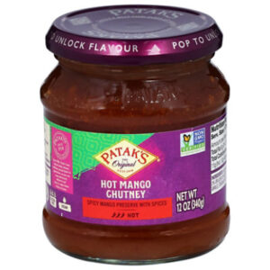 Pataks Chutney Hot Mango - 12 Oz
