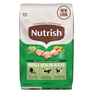 Nutrish Real Chicken & Veggies Recipe Whole Health Blend Dry Dog Food - 28 Lb
