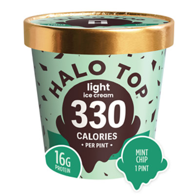 Halo Top Mint Chip Light Ice Cream Pint - 16 Fl. Oz.