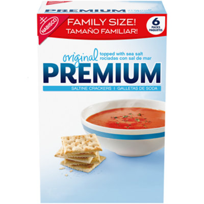 Premium Original Saltine Crackers Family Size - 24 Oz