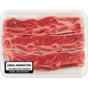USDA Choice Beef Chuck Short Rib Flanken Style - 1.5 Lb