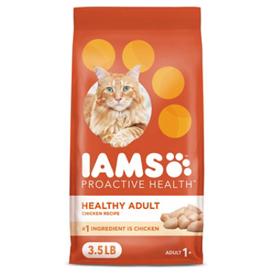 Iams Proactive Health with Chicken Cat Kibble Adult Healthy Dry Cat Food - 3.5 Lbs