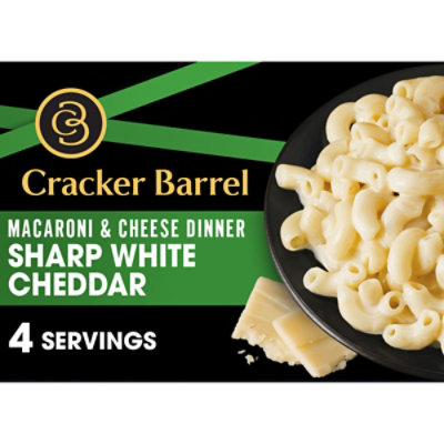 Cracker Barrel Sharp White Cheddar Macaroni & Cheese Dinner - 14 Oz