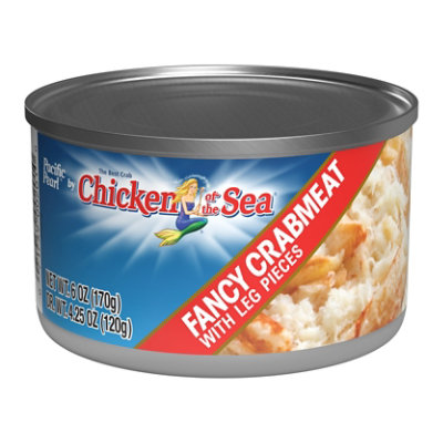 Pacific Pearl Fancy Crabmeat with Leg Pieces - 6 Oz