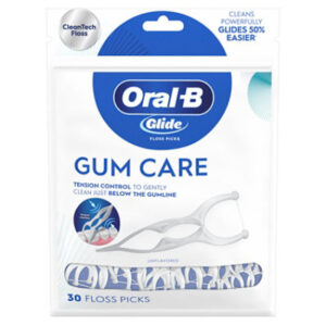 Oral-B Glide Gum Care Picks Good for Back Teeth Dental Floss - 30 Count