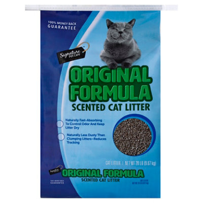 Signature Pet Care Cat Litter Scented Original Formula - 20 Lb