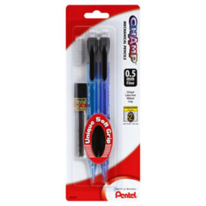 Pentel Champ Mechanical Pencil Auto Value Pack 0.5 mm - 2 Count