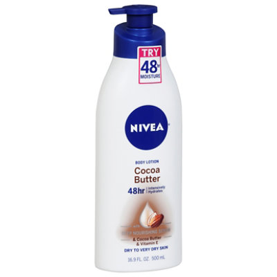 NIVEA Body Lotion Intensive Hydrates Skin Cocoa Butter - 16.9 Fl. Oz.