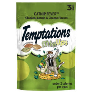 Temptations MixUps Catnip Fever Flavor Crunchy and Soft Adult Cat Treats - 3 Oz