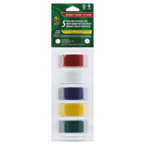Duck Plastic Tape Colored Electronic - 5 Count