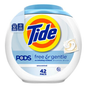 Tide PODS Laundry Detergent Liquid Pacs Free & Gentle - 42 Count