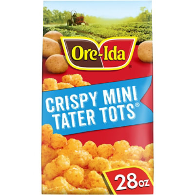 Ore-Ida Crispy Mini Tater Tots Seasoned Shredded Potatoes - 28 Oz