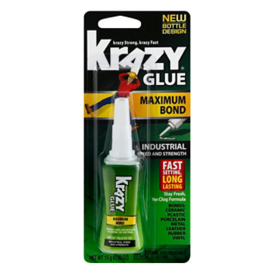 Krazy Glue Super Glue Maximum Bond Industrial - 0.52 Oz