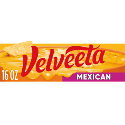 Velveeta Mexican Pasteurized Recipe Cheese Product with Jalapeno Peppers - 16 Oz