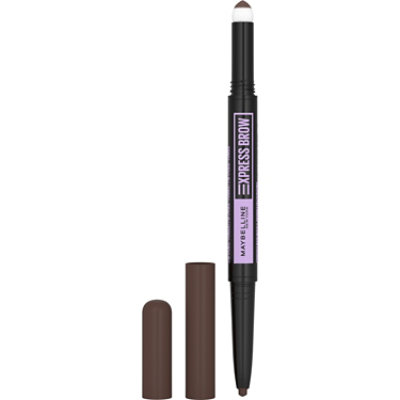 Maybelline Express Brow 2-In-1 Pencil and Powder Eyebrow Makeup Deep Brown - 0.02 Oz