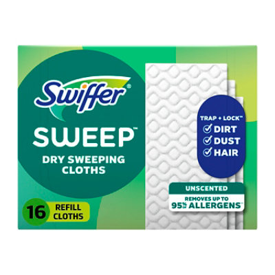 Swiffer Sweeper Dry Sweeping Cloths Refills Unscented - 16 Count