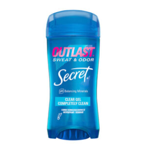 Secret Outlast Clear Gel Antiperspirant Deodorant for Women Completely Clean - 2.6 Oz