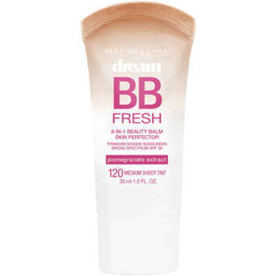 Maybelline Dream Fresh BB Cream 8 in 1 Skin Perfector SPF 30 Medium - 1 Fl. Oz.
