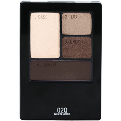 Maybelline Expert Wear Eyeshadow Quads Natural Smokes - 0.17 Oz