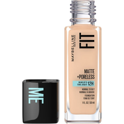 Maybelline Fit Me Matte Poreless Liquid Foundation Makeup Creamy Beige - 1 Fl. Oz.