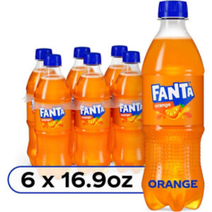Fanta Soda Pop Orange Flavored - 6-16.9 Fl. Oz.