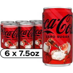Coca-Cola Zero Sugar Soda Cans - 6-7.5 Fl. Oz.