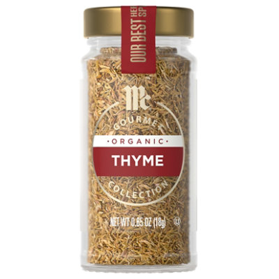 McCormick Gourmet Organic Thyme Leaves - 0.65 Oz